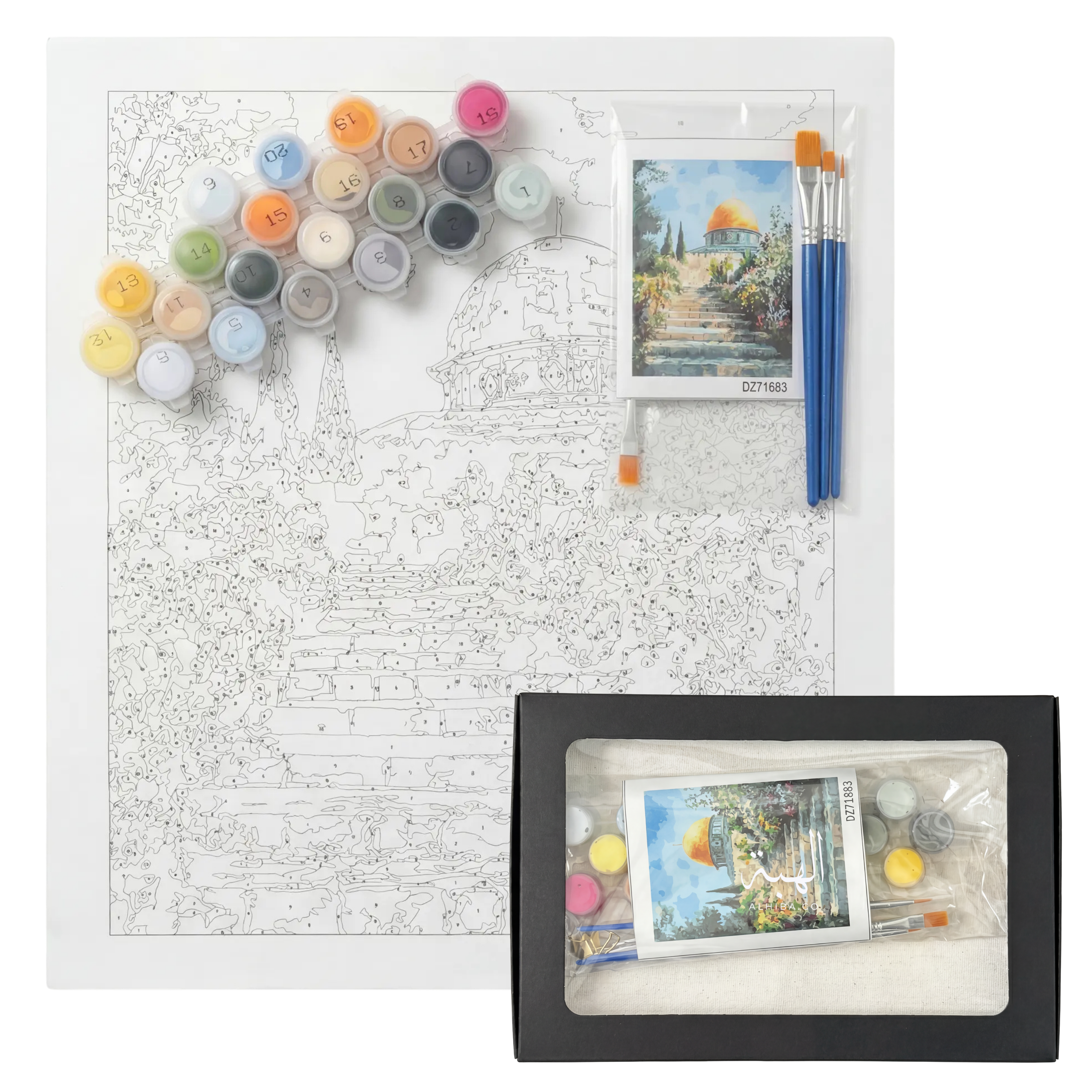 Dome of the Rock - Paint By Numbers Set